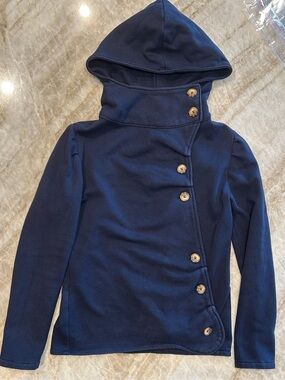 Little Houses Clothing Hooded Sweatshirt Navy S Made Canada